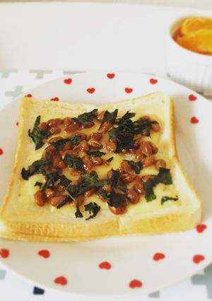 納豆紫蘇チーズトースト-レシピのメイン写真