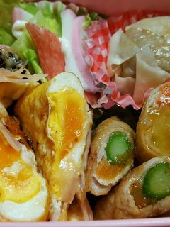 お弁当にハムin目玉焼き ఠఠ̲!-レシピのメイン写真