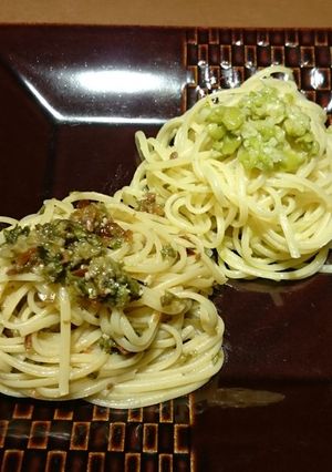ドライトマトと蕗味噌のパスタ-レシピのメイン写真