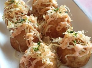 冷凍たこ焼きでカリカリ銀だこチーズ明太風-レシピのメイン写真