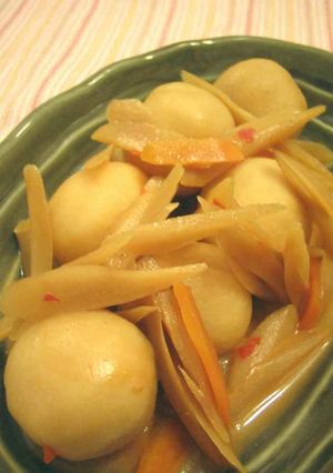 ピーナッツバターで里芋とごぼうの煮物-レシピのメイン写真