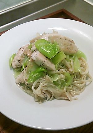 ささ身とエノキの酒蒸し-レシピのメイン写真