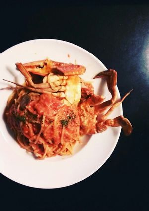 ワタリガニのトマトクリームスパゲティ-レシピのメイン写真