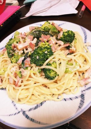 簡単クリームパスタ-レシピのメイン写真