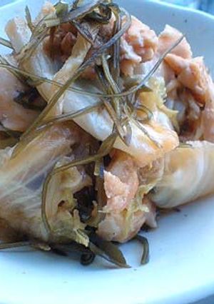 鮭と白菜の昆布煮-レシピのメイン写真
