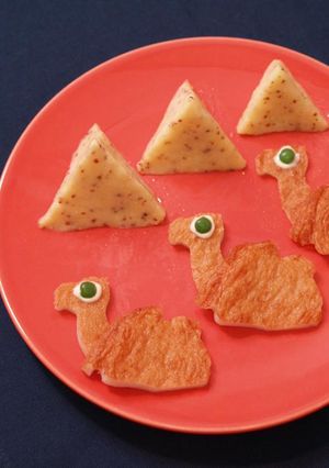 らくだのさつま揚げ ピラミッドポテト添え-レシピのメイン写真