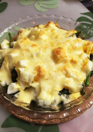 簡単☆ほうれん草と卵のマヨチーズ焼き-レシピのメイン写真