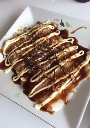 ♬お餅で簡単お好み焼き♬-レシピのメイン写真