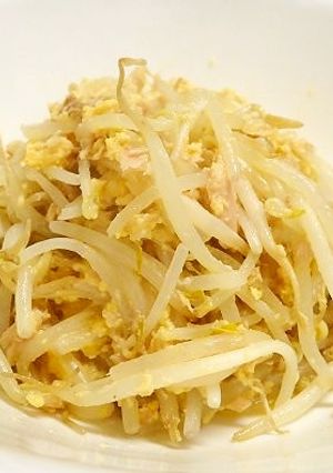 もやしとツナのカルボナーラ風（単身飯）-レシピのメイン写真