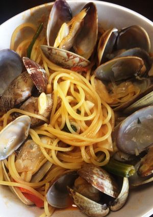 あさりのトマトスープパスタ-レシピのメイン写真