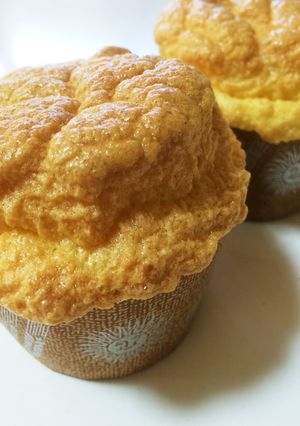 材料1つ!糖質フリーの卵だけカップケーキ-レシピのメイン写真