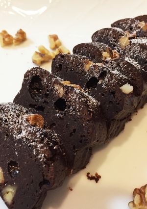 濃厚クルミ入りチョコテリーヌ-レシピのメイン写真