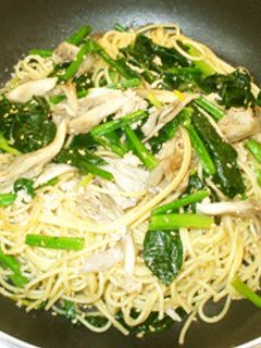 舞茸とツナとほうれん草のパスタ♪和風簡単-レシピのメイン写真