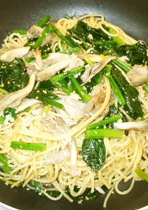 舞茸とツナとほうれん草のパスタ♪和風簡単-レシピのメイン写真
