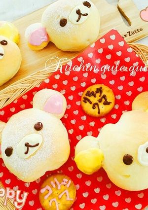 HBで、ふんわりリラックマパン-レシピのメイン写真