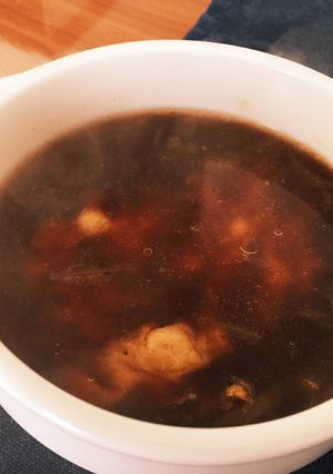 焼きチーズ入りオニオンスープ-レシピのメイン写真