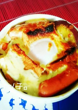 残ったカレーでパングラタン♪-レシピのメイン写真
