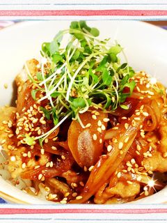 簡単1人ランチに♡豚の生姜焼き丼-レシピのメイン写真