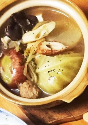 トロトロ玉ねぎとキャベツのポトフ-レシピのメイン写真