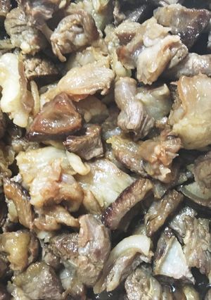 時短＊簡単☆炒り牛スジ☆お弁当酒の肴にも-レシピのメイン写真