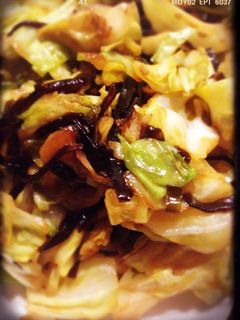 超簡単!!キャベツとゴマ昆布の油炒め-レシピのメイン写真
