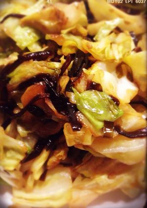 超簡単!!キャベツとゴマ昆布の油炒め-レシピのメイン写真