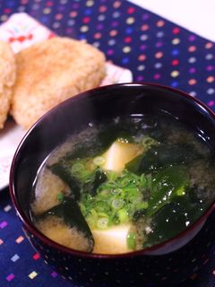 わかめと豆腐の味噌汁♪-レシピのメイン写真