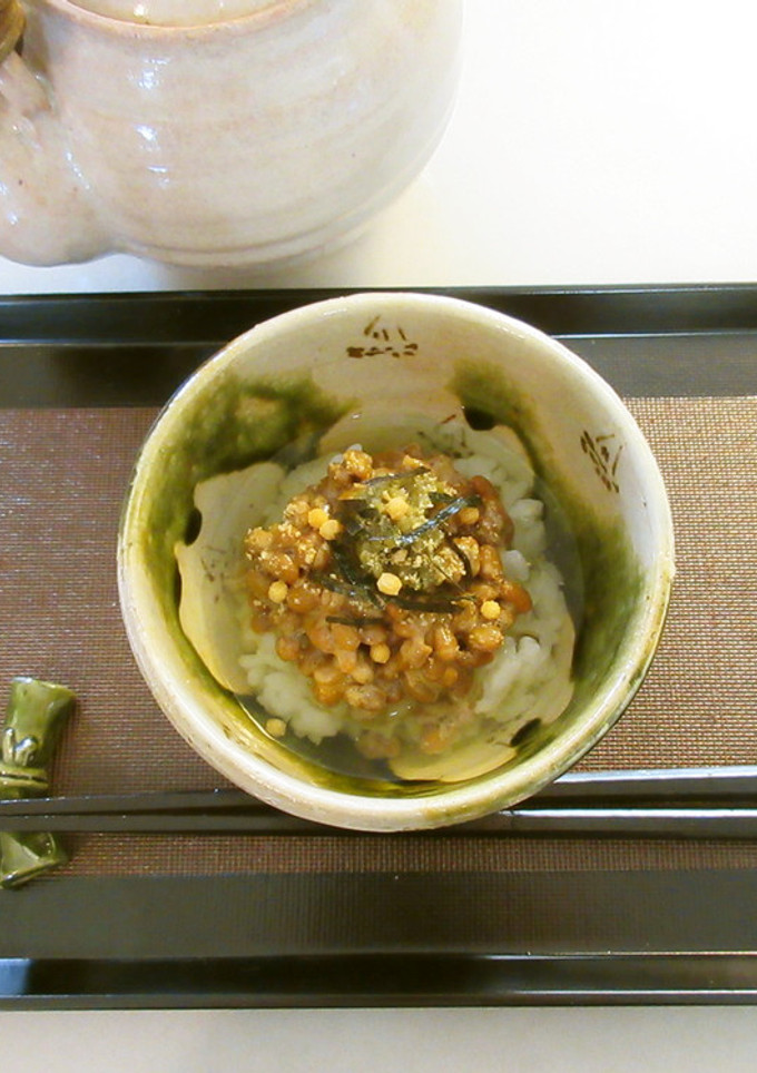 日本茶にこだわる納豆茶漬け　柚子胡椒風味-レシピのメイン写真