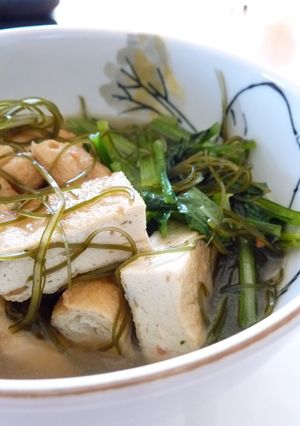 出汁がきいてるがんもと小松菜の昆布煮-レシピのメイン写真