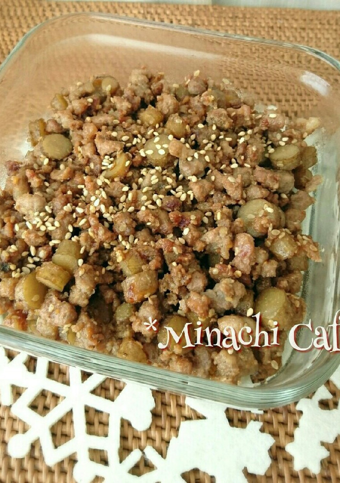 ごぼう入りの簡単そぼろ煮-レシピのメイン写真