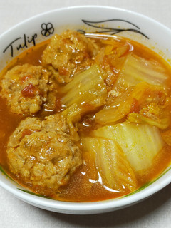旨味しみしみ、肉団子と白菜のトマト煮-レシピのメイン写真