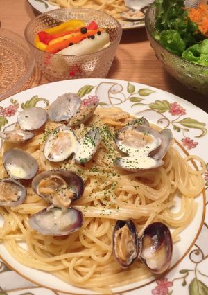 あさりのボンゴレクリームパスタ-レシピのメイン写真
