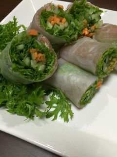 食べやすい!わさび菜の生春巻き-レシピのメイン写真
