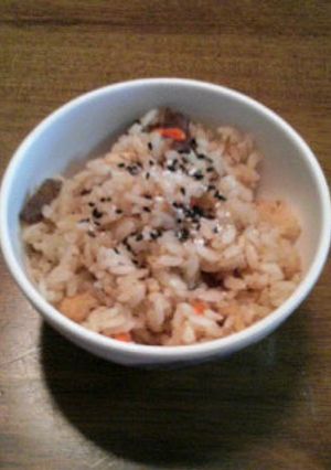 簡単♪なめたけ入り炊き込みご飯-レシピのメイン写真