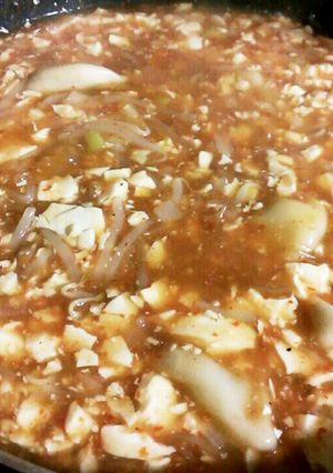 真赤なガッツリ♡マーボー豆腐-レシピのメイン写真