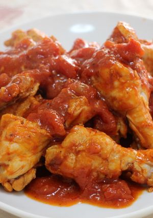 鶏手羽元のトマト煮込み-レシピのメイン写真