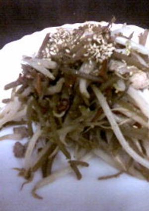 昨日のキンピラでモヤキン！-レシピのメイン写真