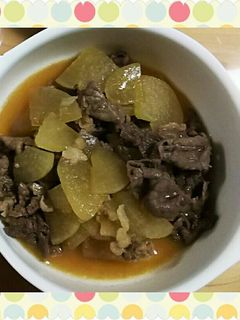大根と牛肉の中華炒め煮-レシピのメイン写真