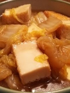白菜と厚揚げの煮物-レシピのメイン写真
