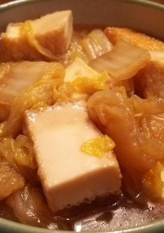 白菜と厚揚げの煮物-レシピのメイン写真
