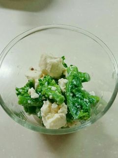 簡単♪菜の花と豆腐のサラダ(洋風白あえ)-レシピのメイン写真