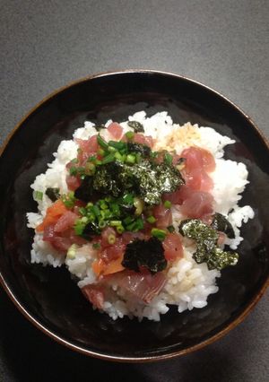 刺身の切れ端で海鮮丼-レシピのメイン写真