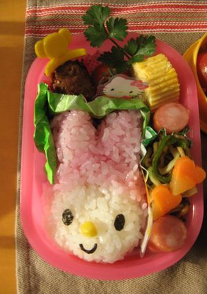 サンリオマイメロディおにぎり弁当☆幼稚園-レシピのメイン写真