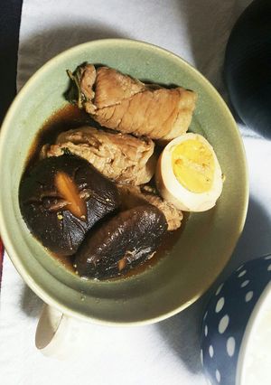 豚肉の水菜巻きと椎茸煮-レシピのメイン写真