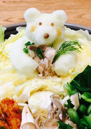鶏の大根おろしアート(みぞれ)鍋-レシピのメイン写真