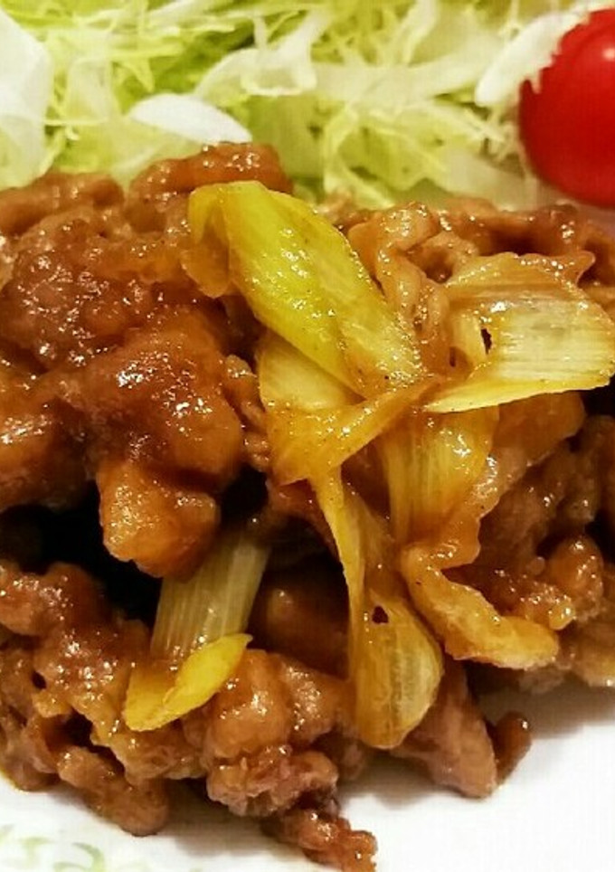 簡単❤豚肉と長ネギの和風カレー炒め-レシピのメイン写真