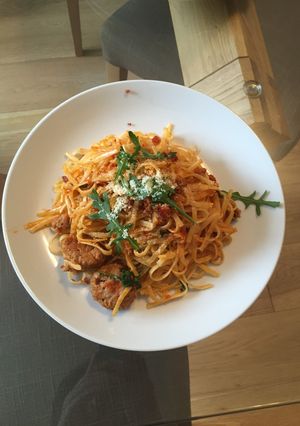イタリアンチリトマトミートボールパスタ-レシピのメイン写真
