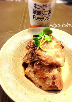 ごまドレ♪一口ステーキ-レシピのメイン写真