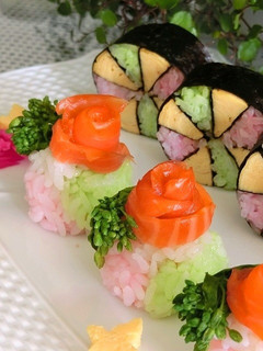 春色の花てまり寿司*ひな祭りやお花見に-レシピのメイン写真