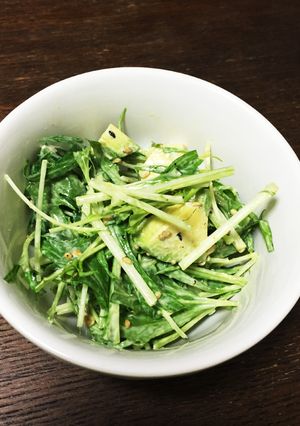 アボカド水菜のデリ風サラダ-レシピのメイン写真